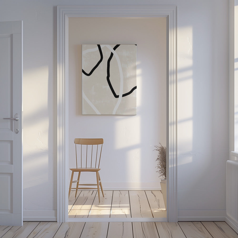 Gebogen lijnen dansen | Canvas