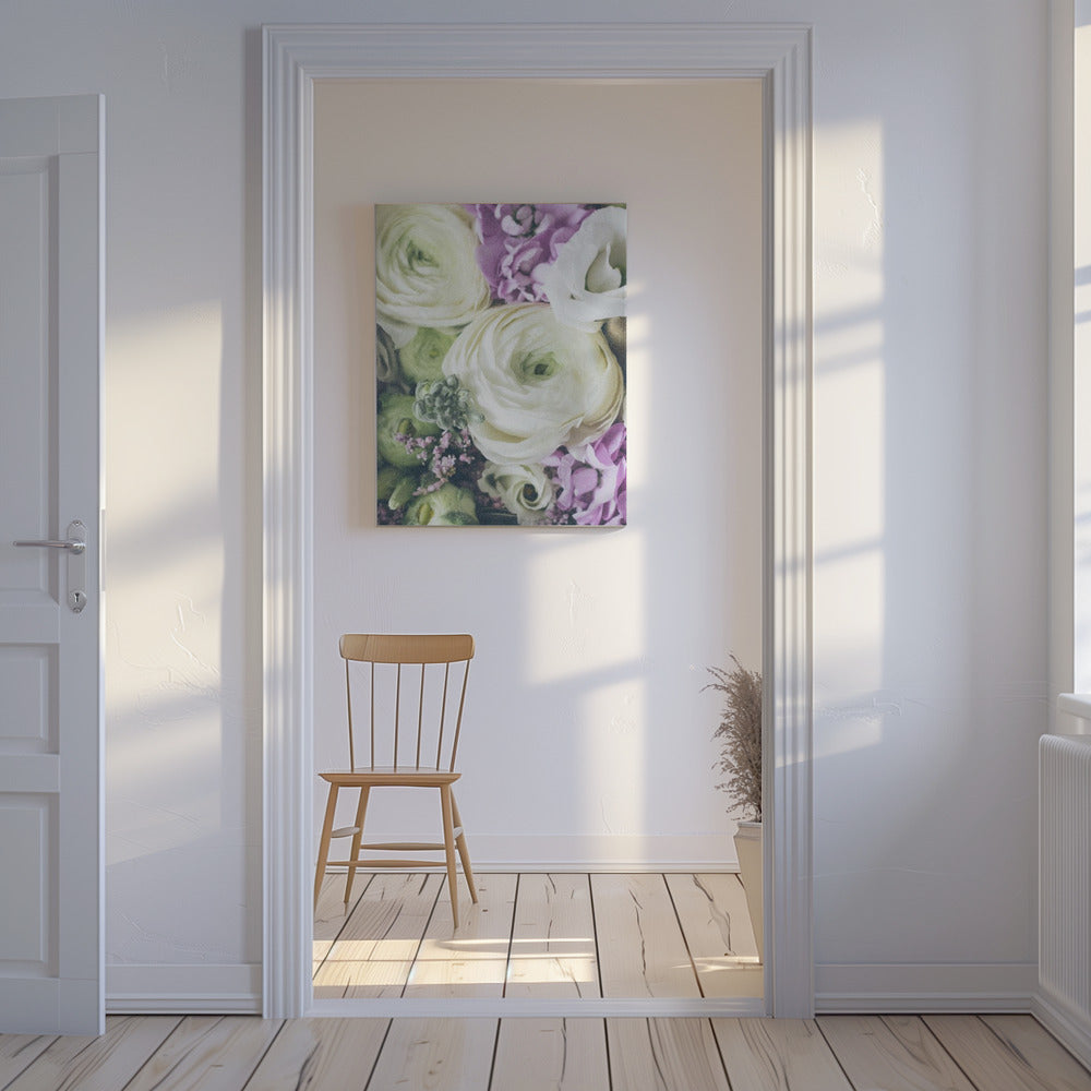 Bloemblaadjes van elegantie | Canvas