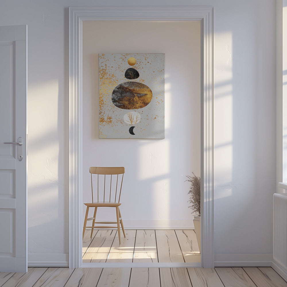 Zon en maan | Canvas