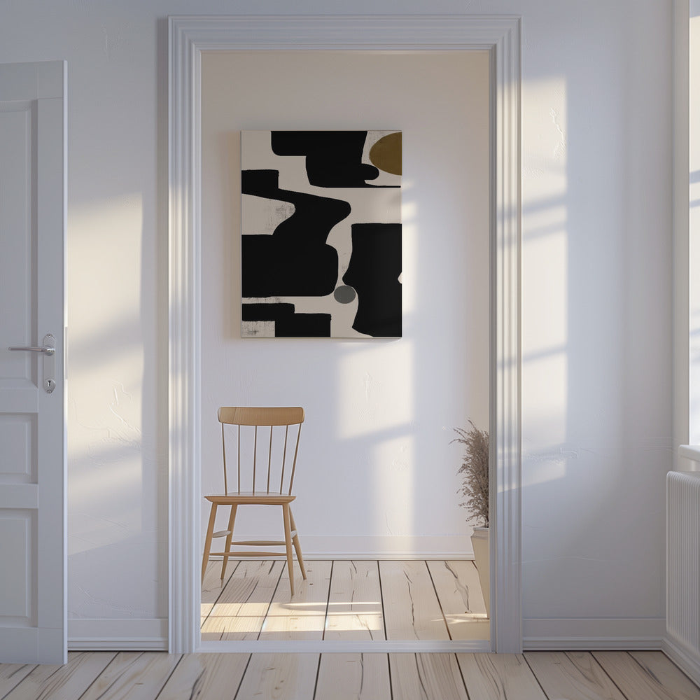 Curven en schaduwen | Canvas