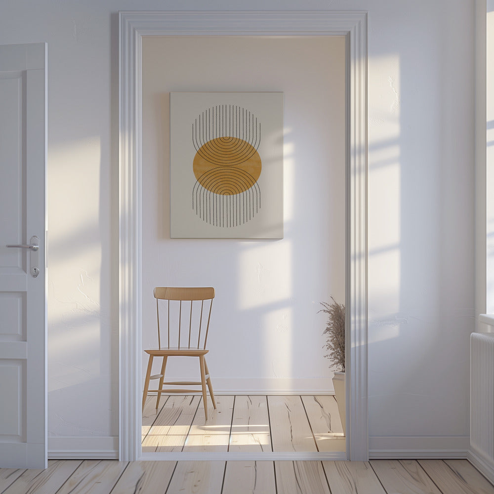 Symmetrische golven | Canvas