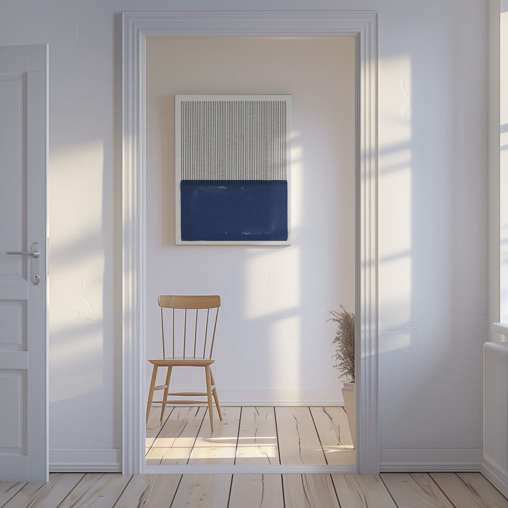 Blauwe Lijn Harmonie | Canvas