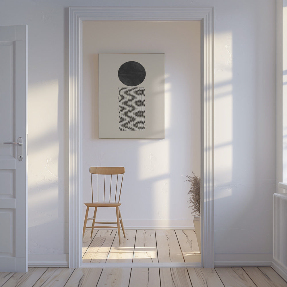 Golf en zonsverduistering | Canvas