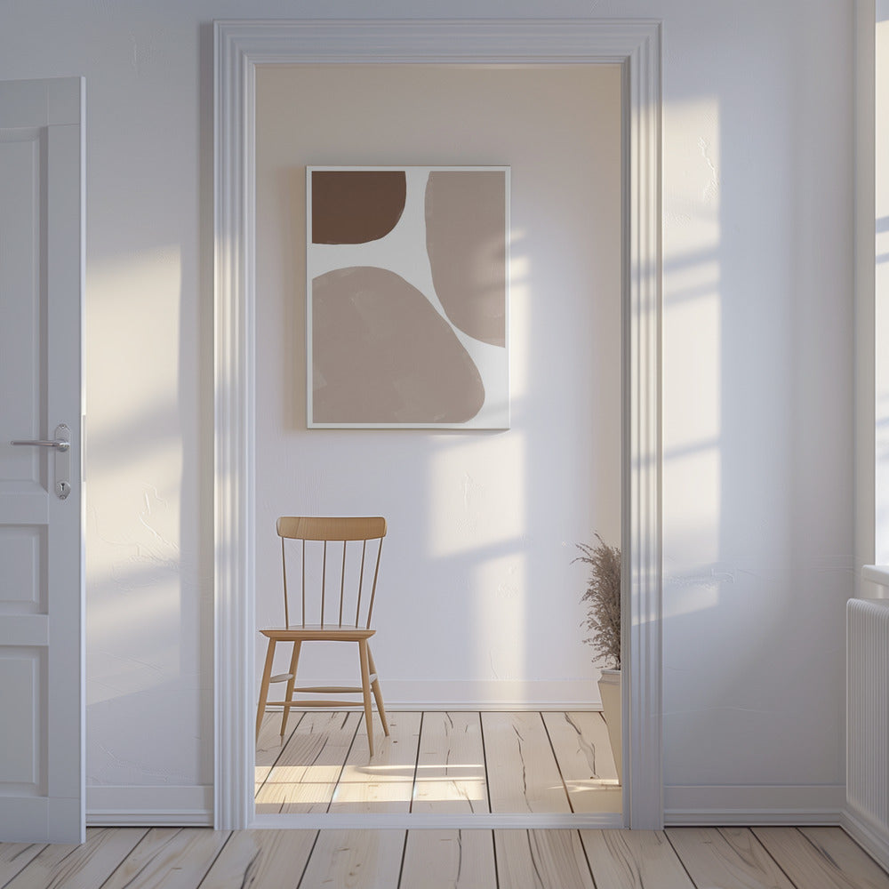 Zachte compositie nr. 4. | Canvas