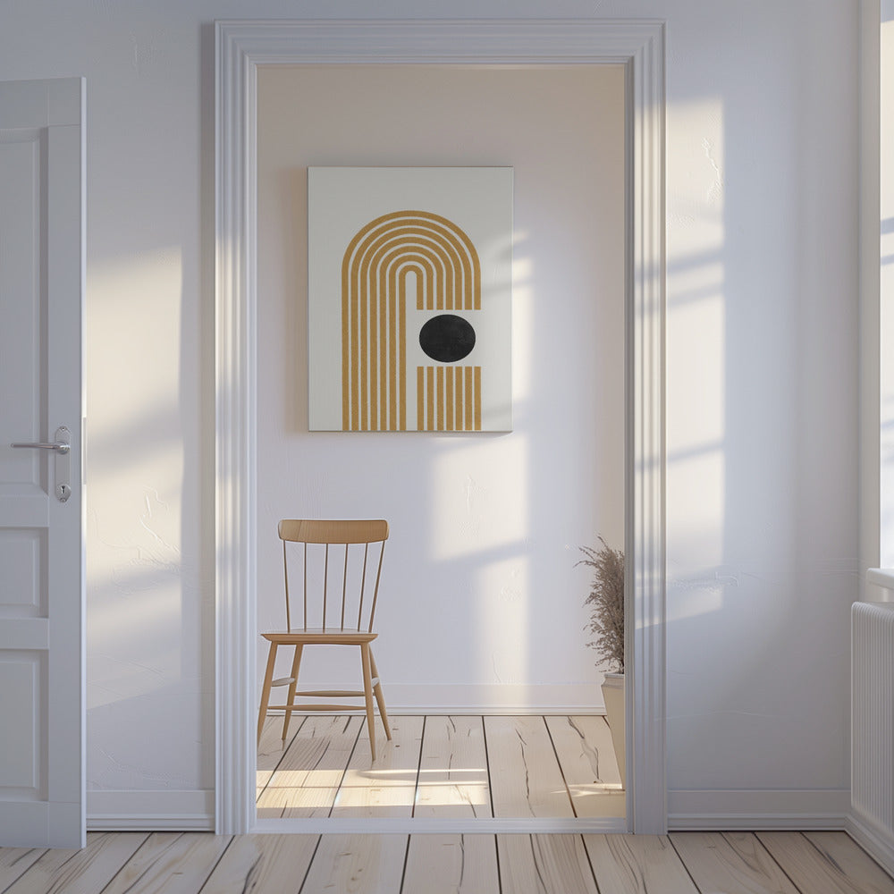 Gouden Echo Paden | Canvas