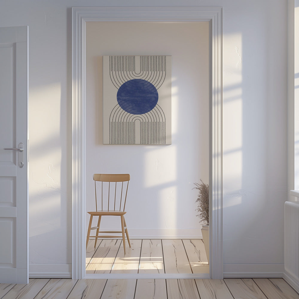 Symmetrische golven | Canvas