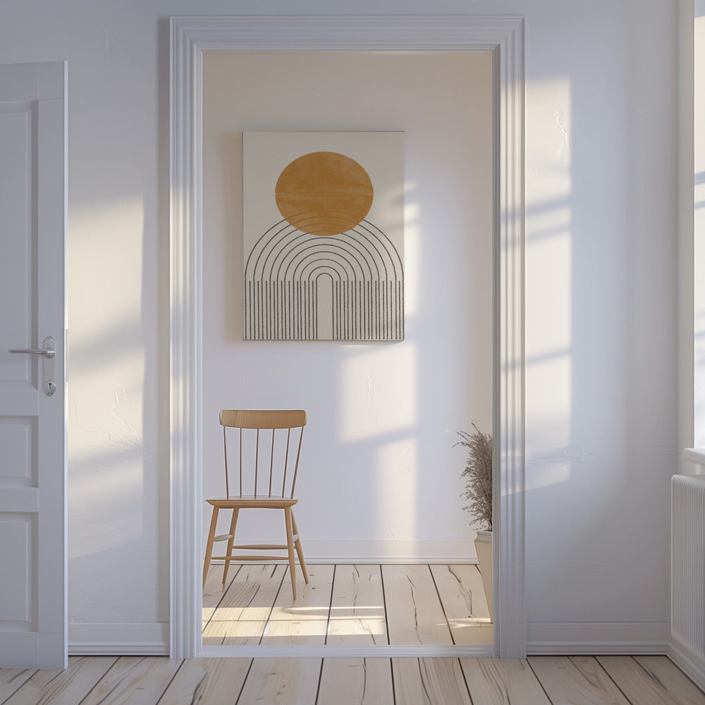 Arc and Sunburst | Canvas