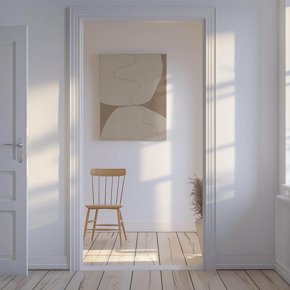 Curven van sereniteit | Canvas