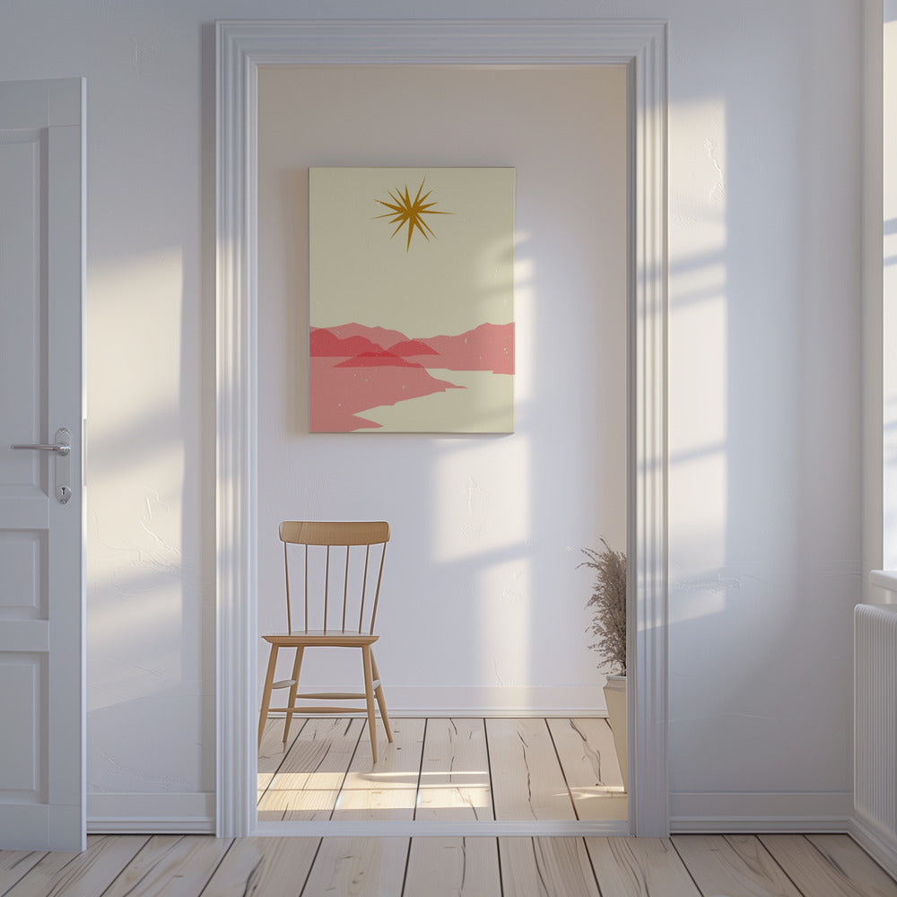 Zonnig landschap | Canvas