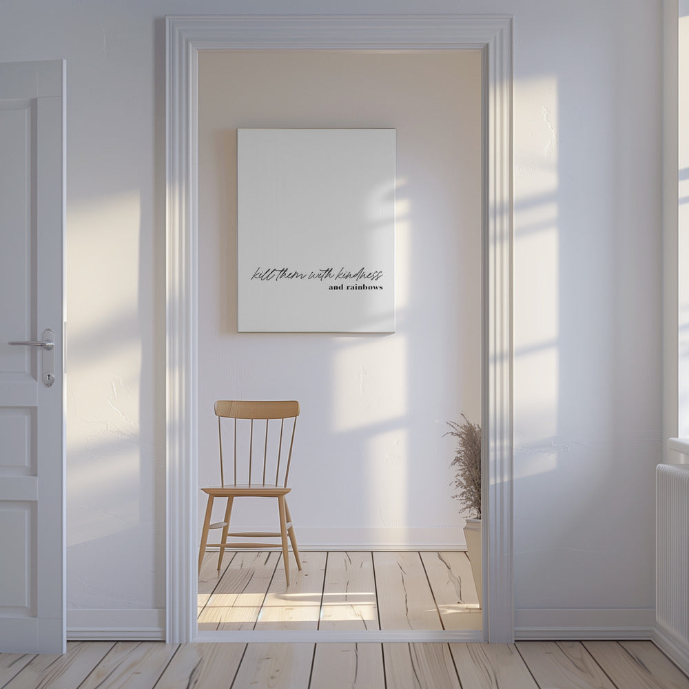 Minimalistisch typografisch kunstwerk | Canvas