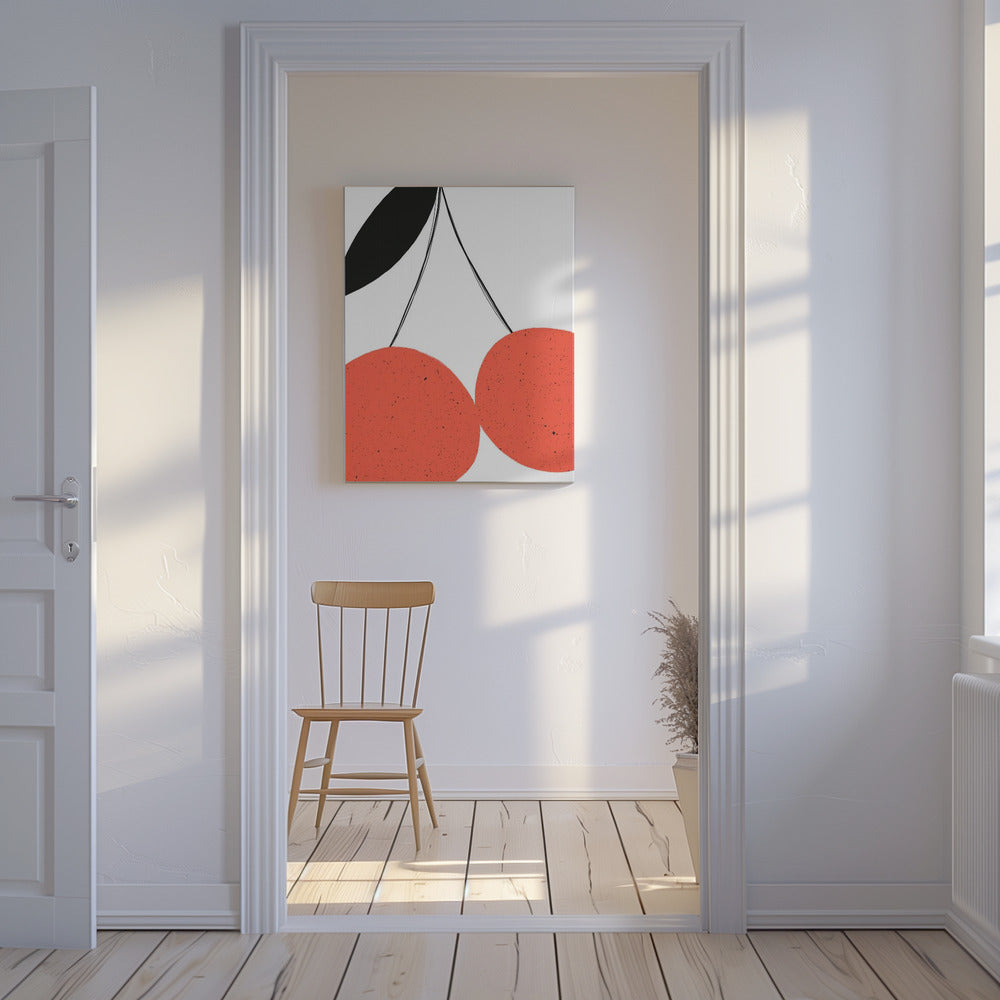Rode kersen | Canvas