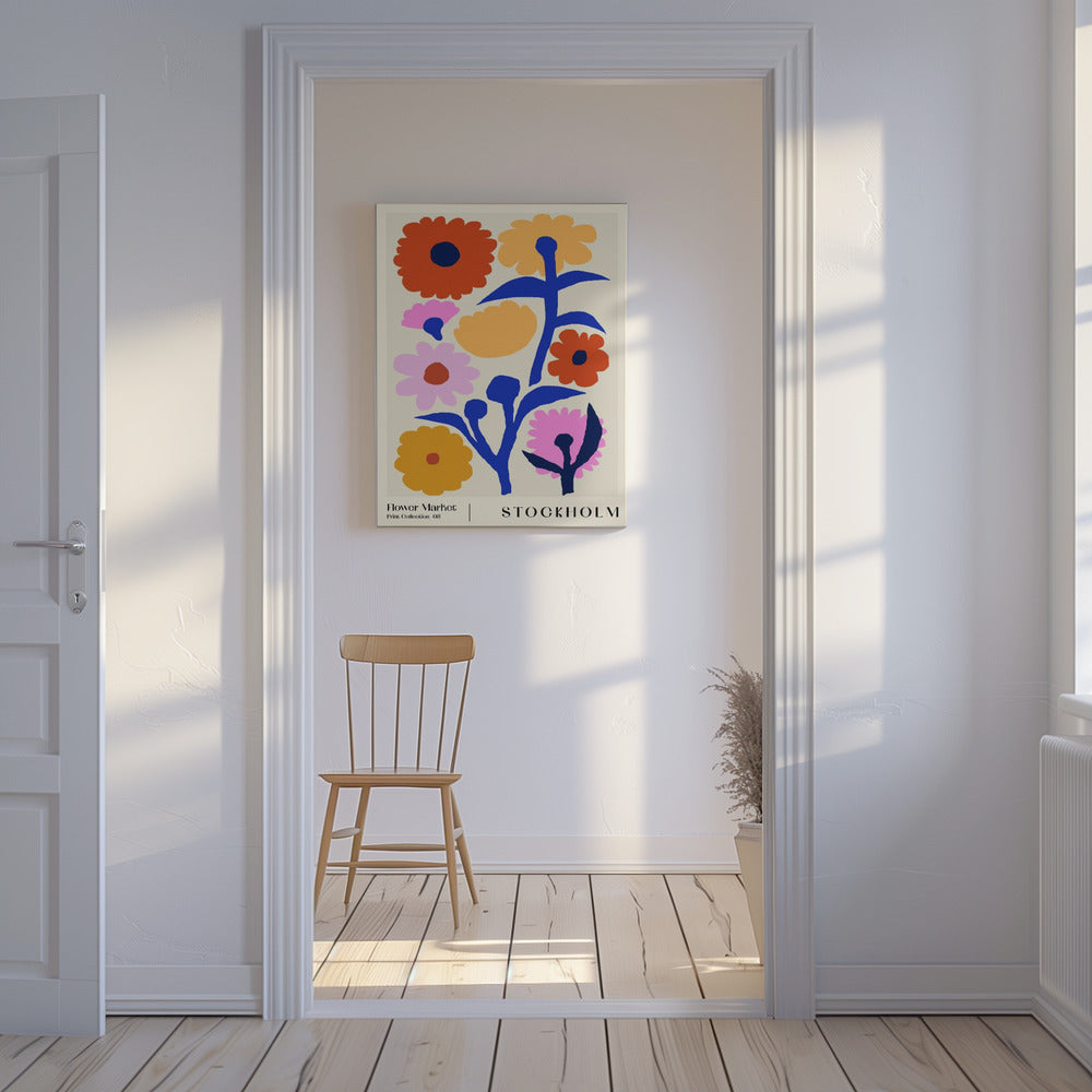 Bloemenmarkt. Stockholm | Canvas