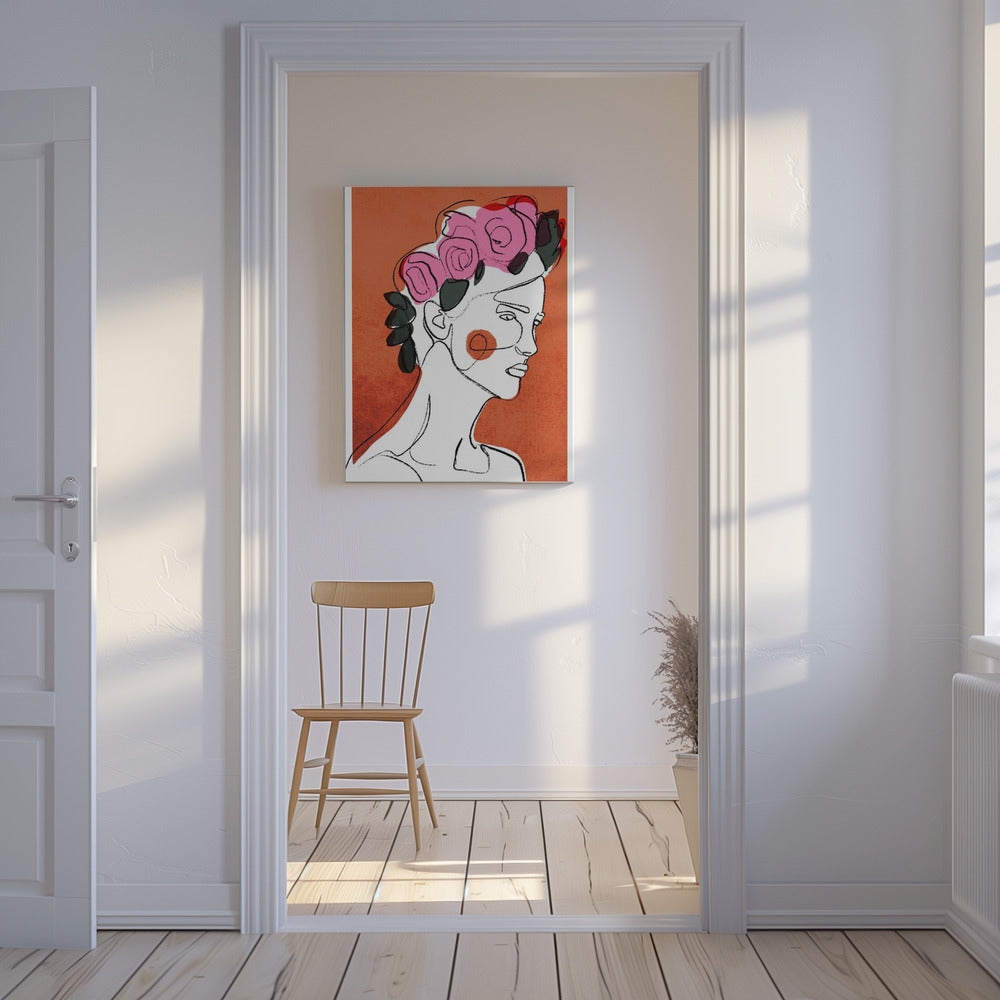 Bloemencontemplatie | Canvas