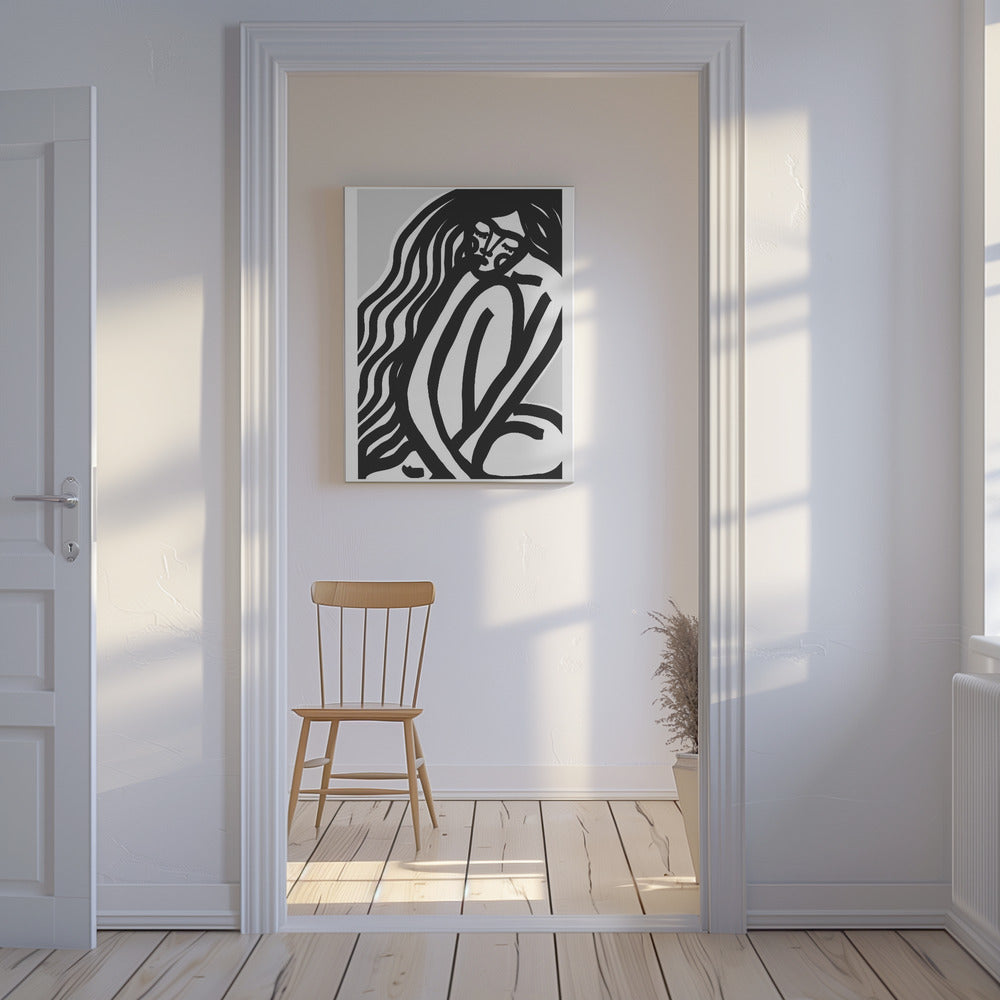 Vloeiende contouren | Canvas