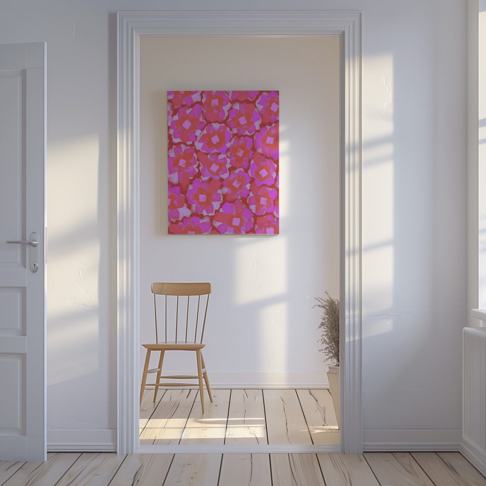 Bloemen van Passie | Canvas