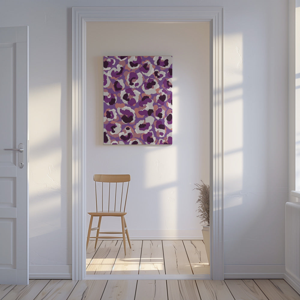 Violette wervelwind | Canvas