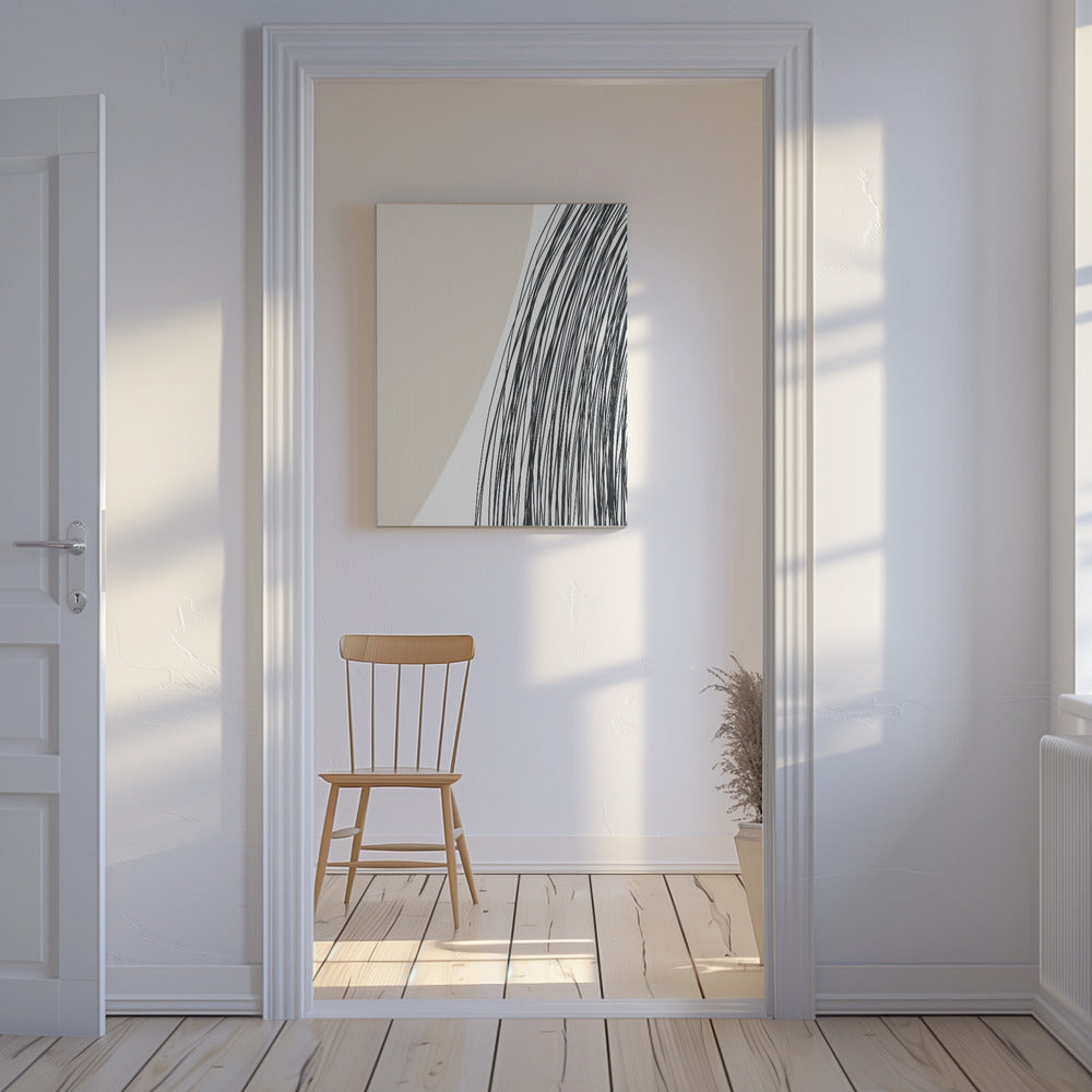 Harmonie van gebogen lijnen | Canvas