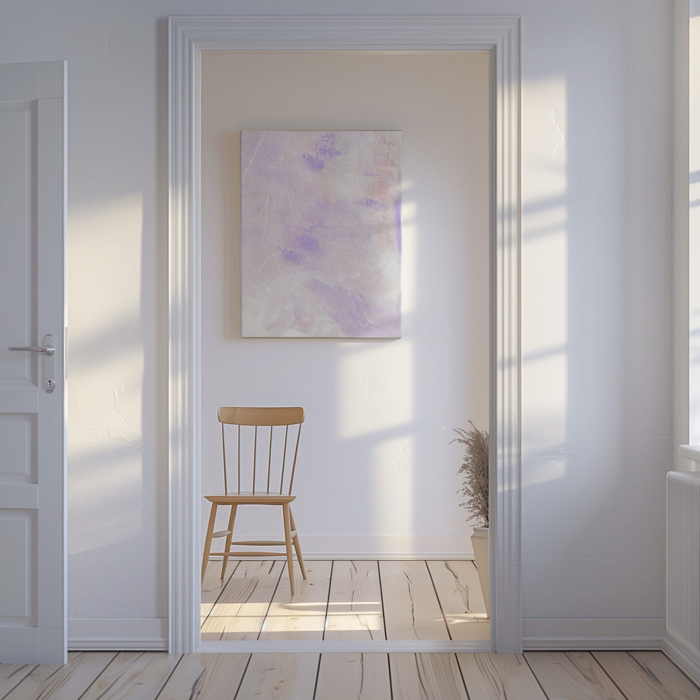 Zachte pasteltinten van lavendel en roze | Canvas