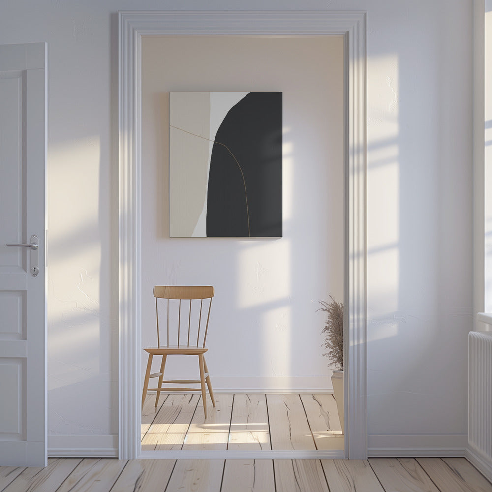 Delicate gebogen vormen | Canvas
