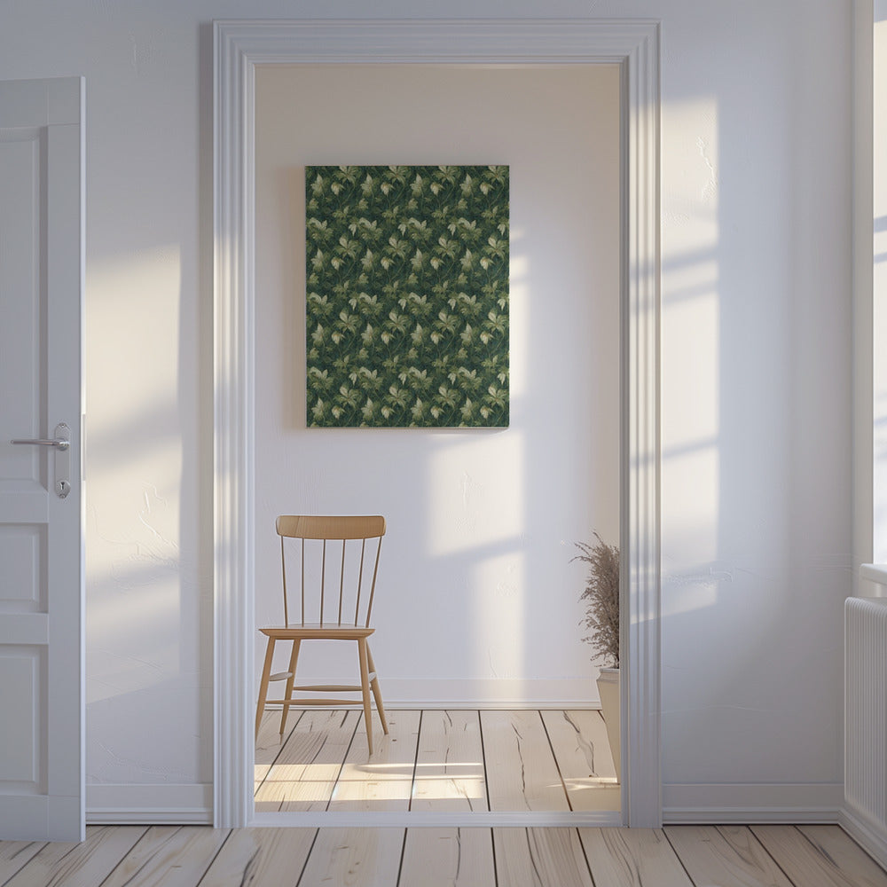 Groene Bloesem Wandtapijt | Canvas