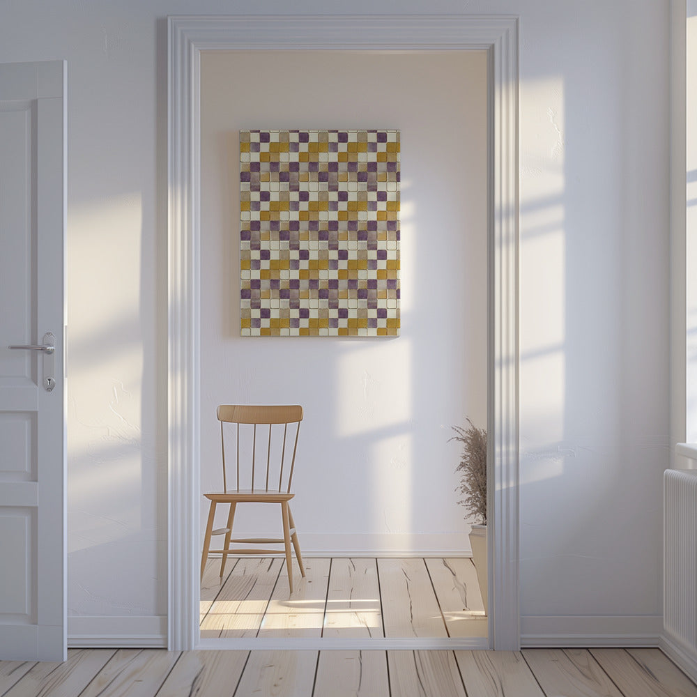 Geblokte Harmonie | Canvas