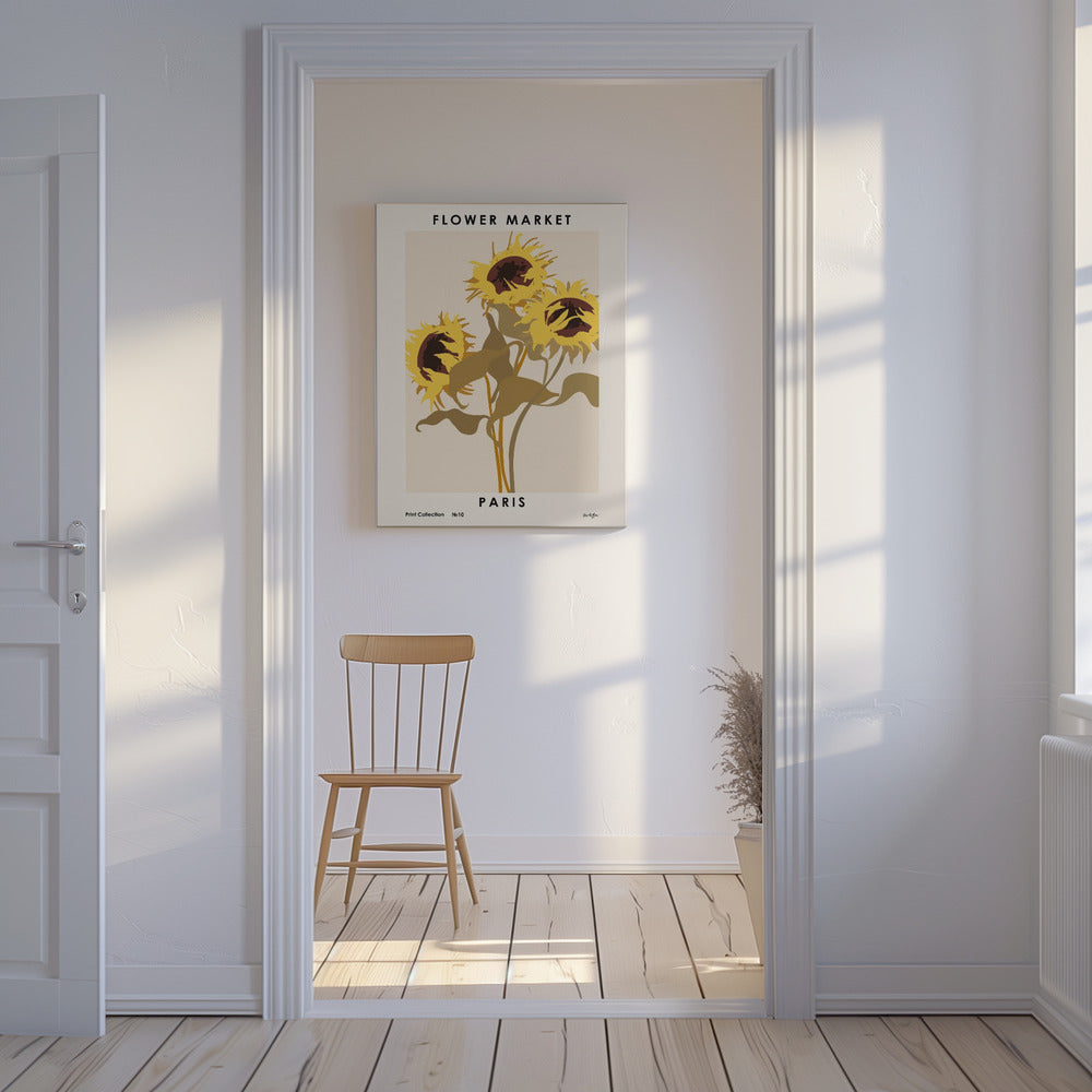 Bloemenmarkt. Parijs | Canvas