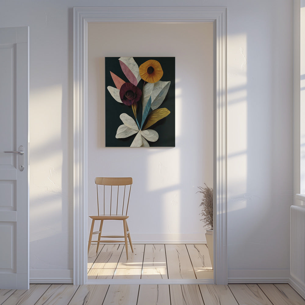 Een papieren boeket | Canvas