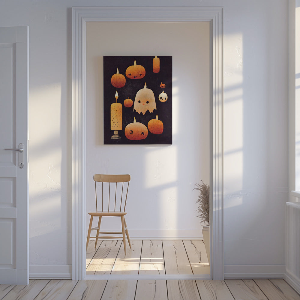 Spookachtige pompoengloed | Canvas