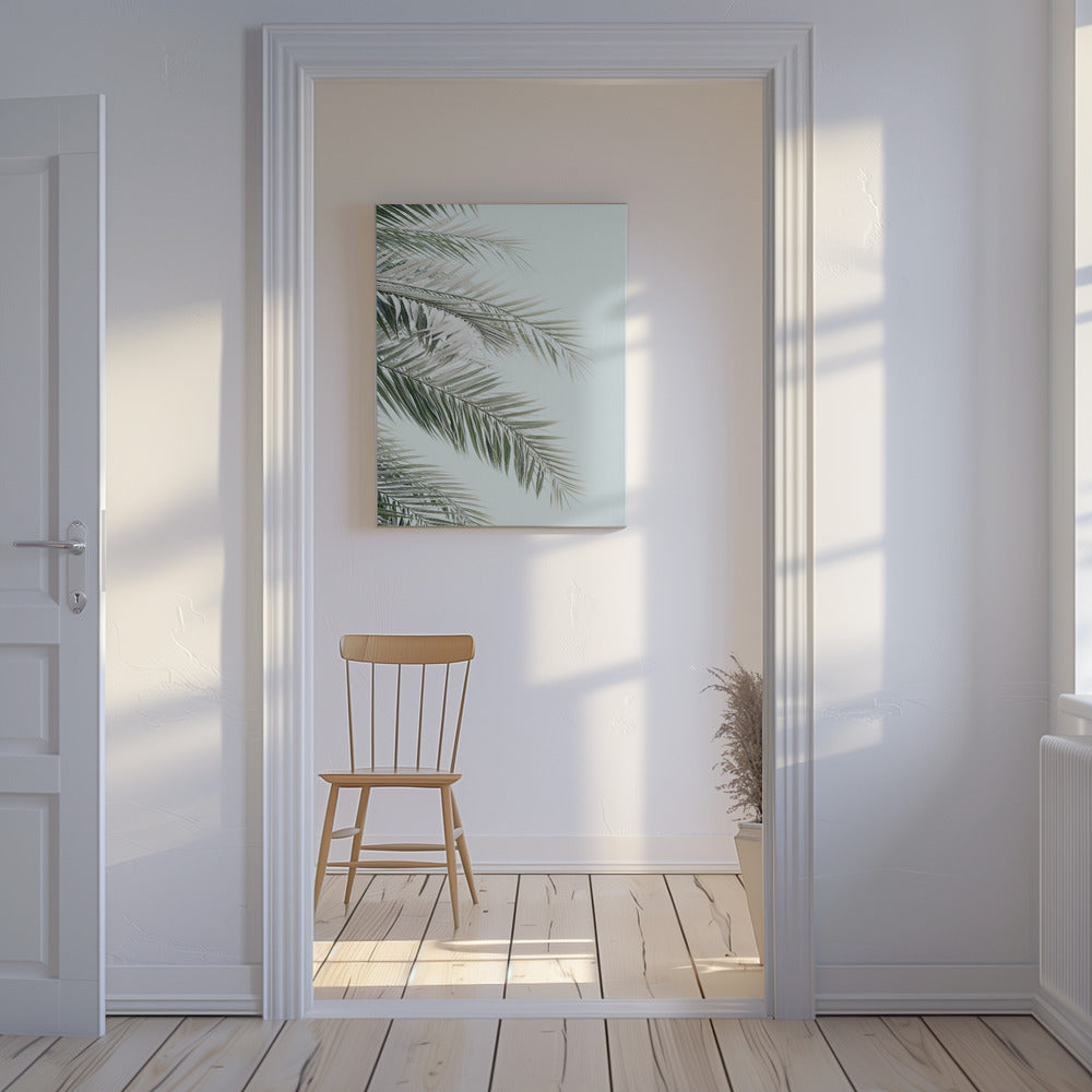 Blauwe palmen | Canvas