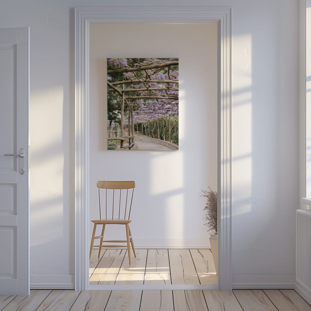 De Lavendel Loopbrug | Canvas
