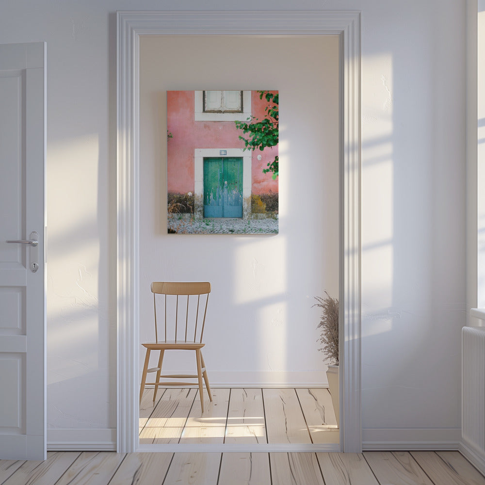 Kleine deur in Lissabon | Canvas