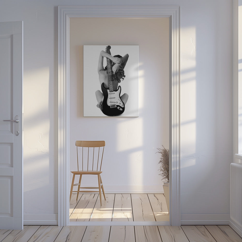 Lady en de Strat | Canvas