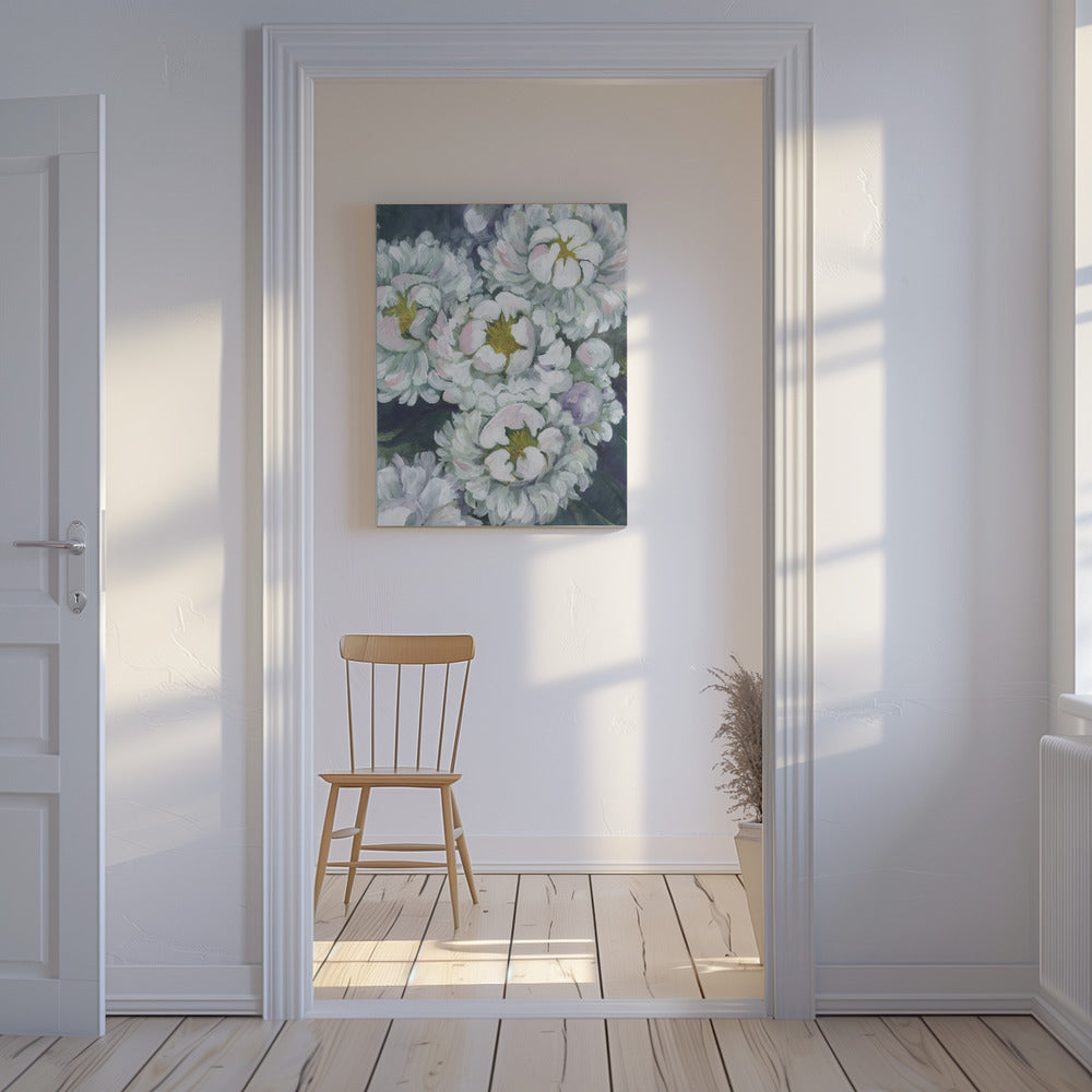 Willoh's schilderachtige pioenrozen | Canvas