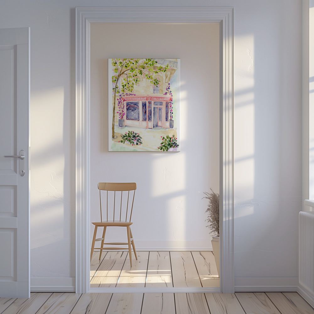 Naïeve Parijse bakker | Canvas