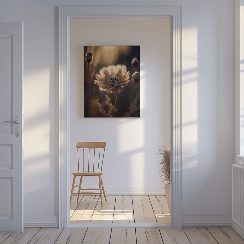 Zonovergoten bloesem | Canvas