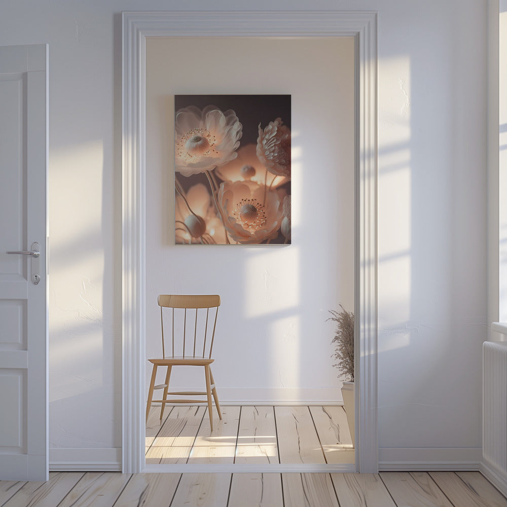 Lichtgevende bloesems | Canvas