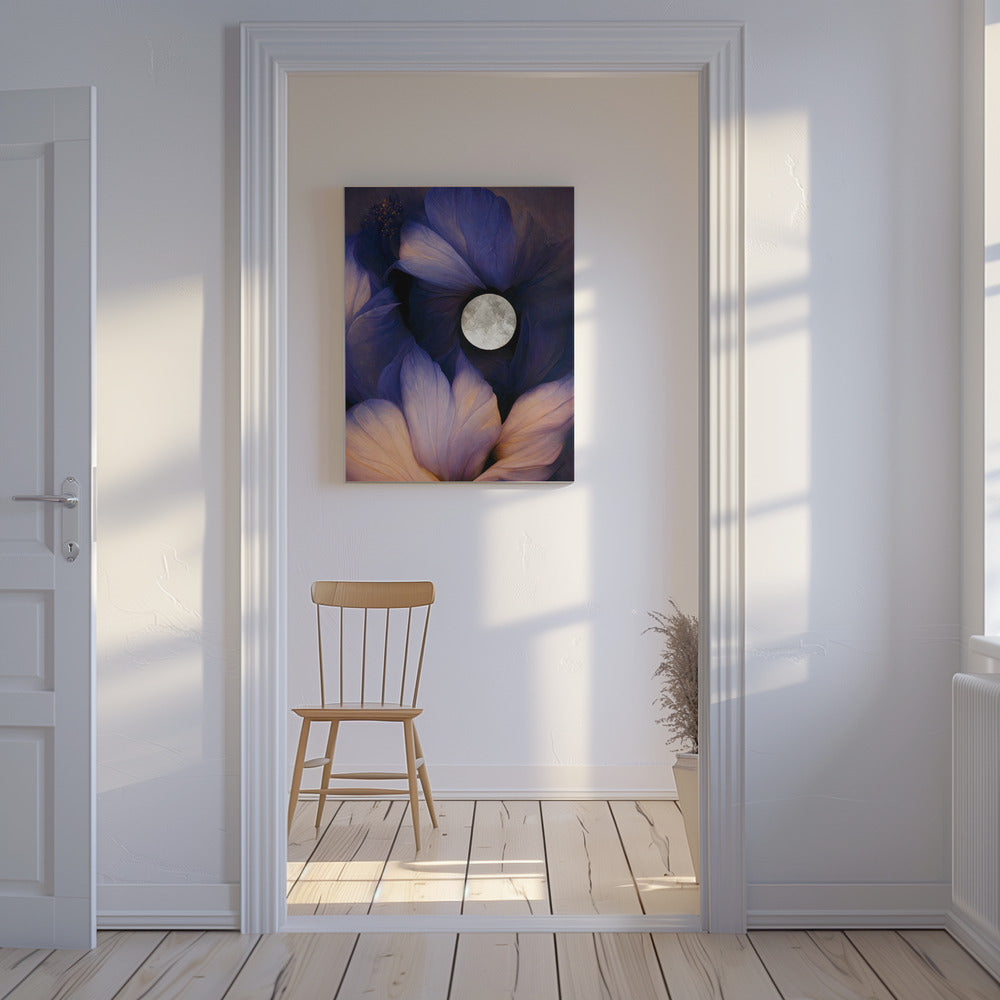 Maanverlichte bloesems | Canvas