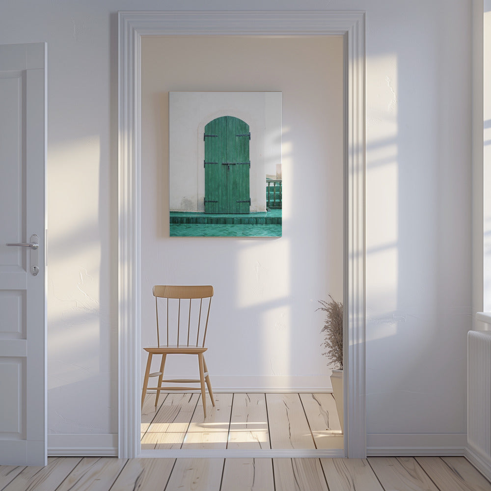 Marrakesh Groene Deur | Canvas