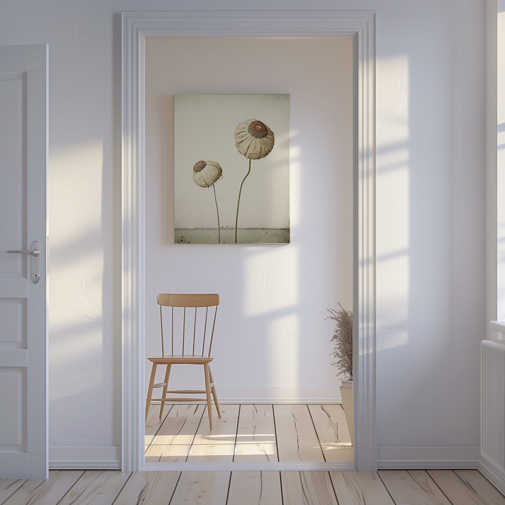 Fluisterende bloemen | Canvas