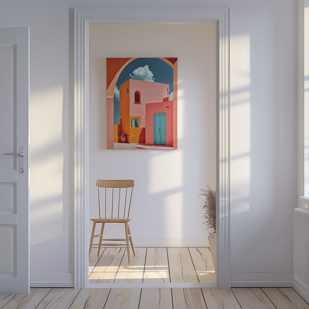 Levendige boogscène | Canvas