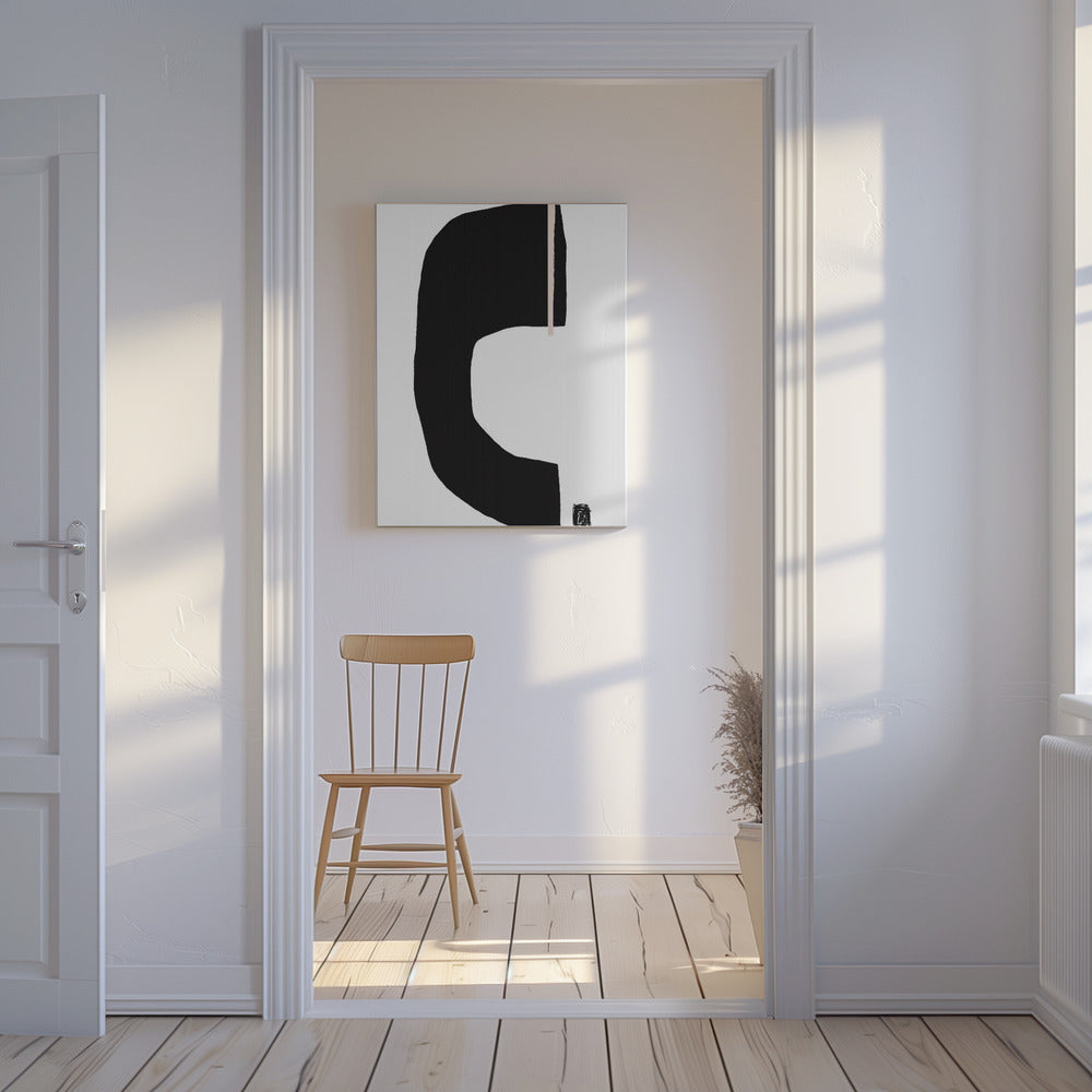 Zwarte geometrische vormen | Canvas