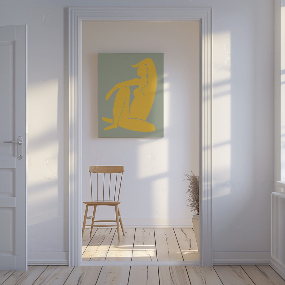 Figure Green And Yellow Matisse Style | Canvas