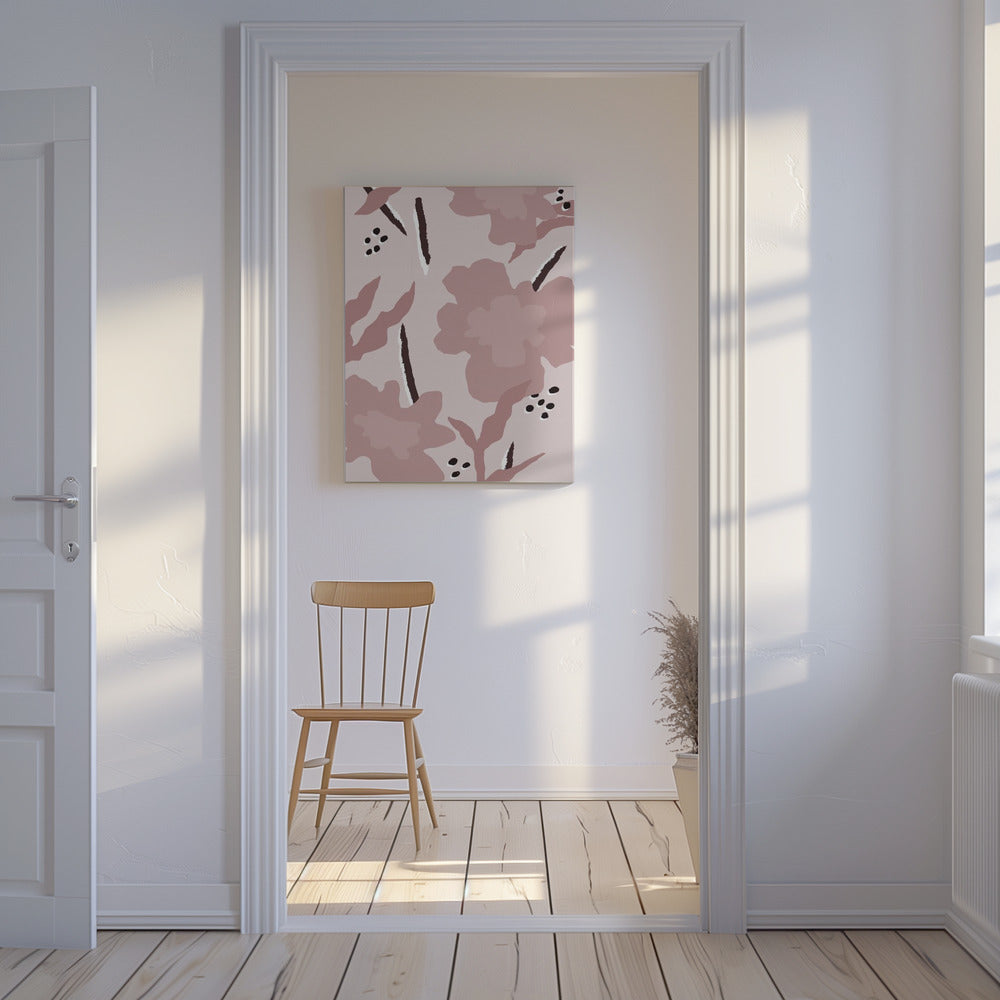 Bloemen Rood | Canvas