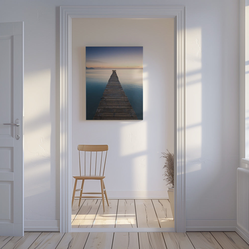 Blauwe steiger | Canvas