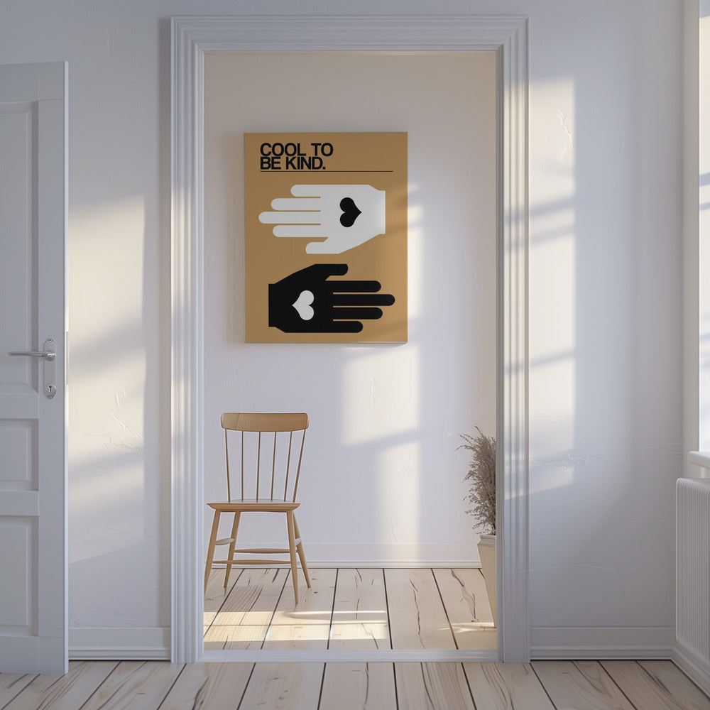 Cool To Be Kind Woestijn | Canvas