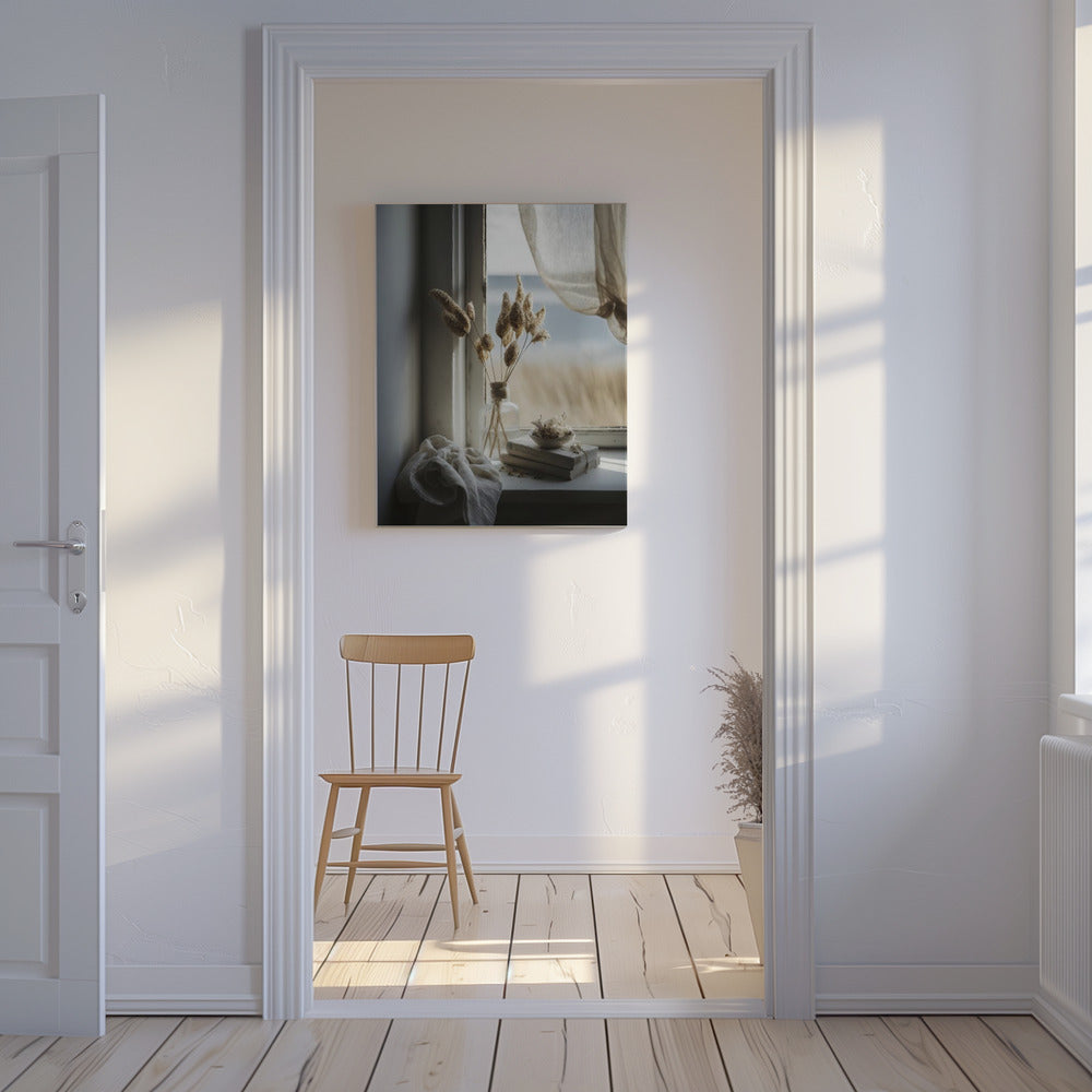 Sereen raamuitzicht | Canvas