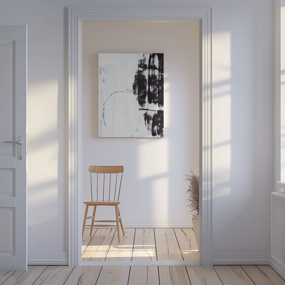 Bold Black Brushstrokes | Canvas