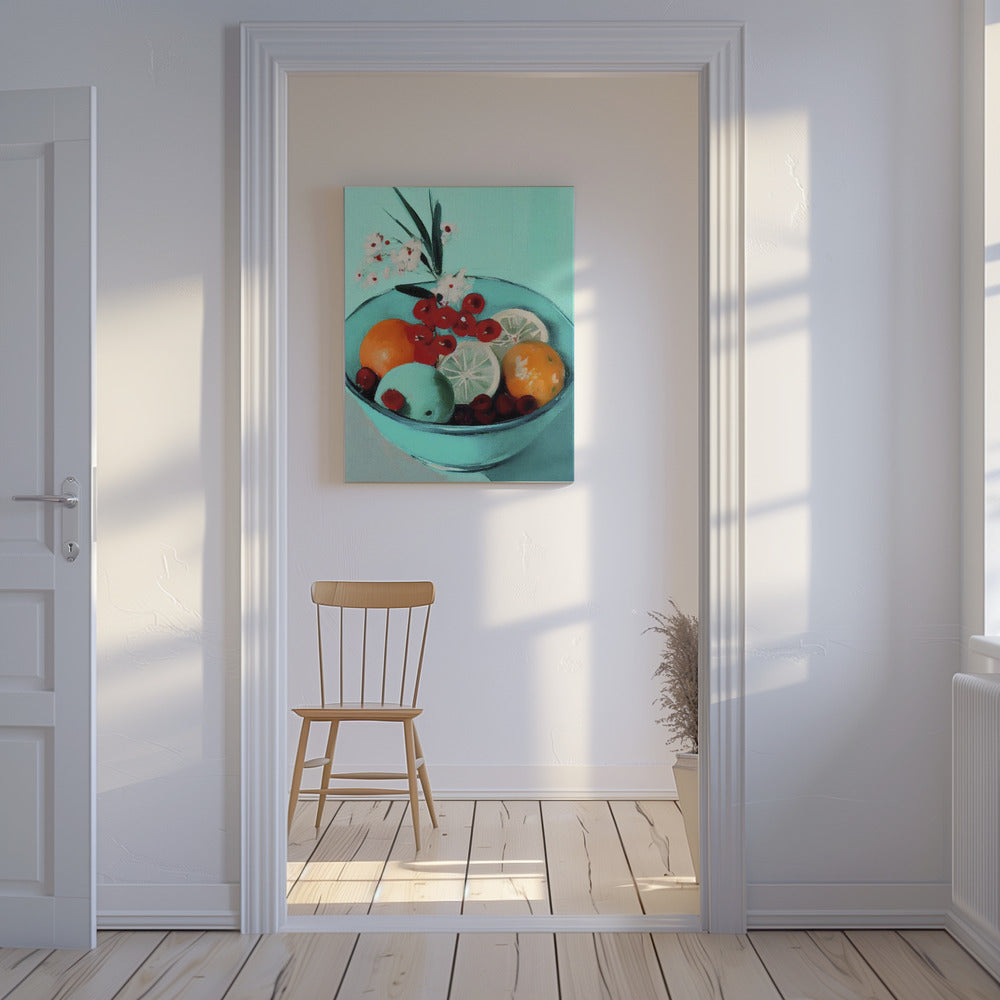 Levendige fruitschaal | Canvas