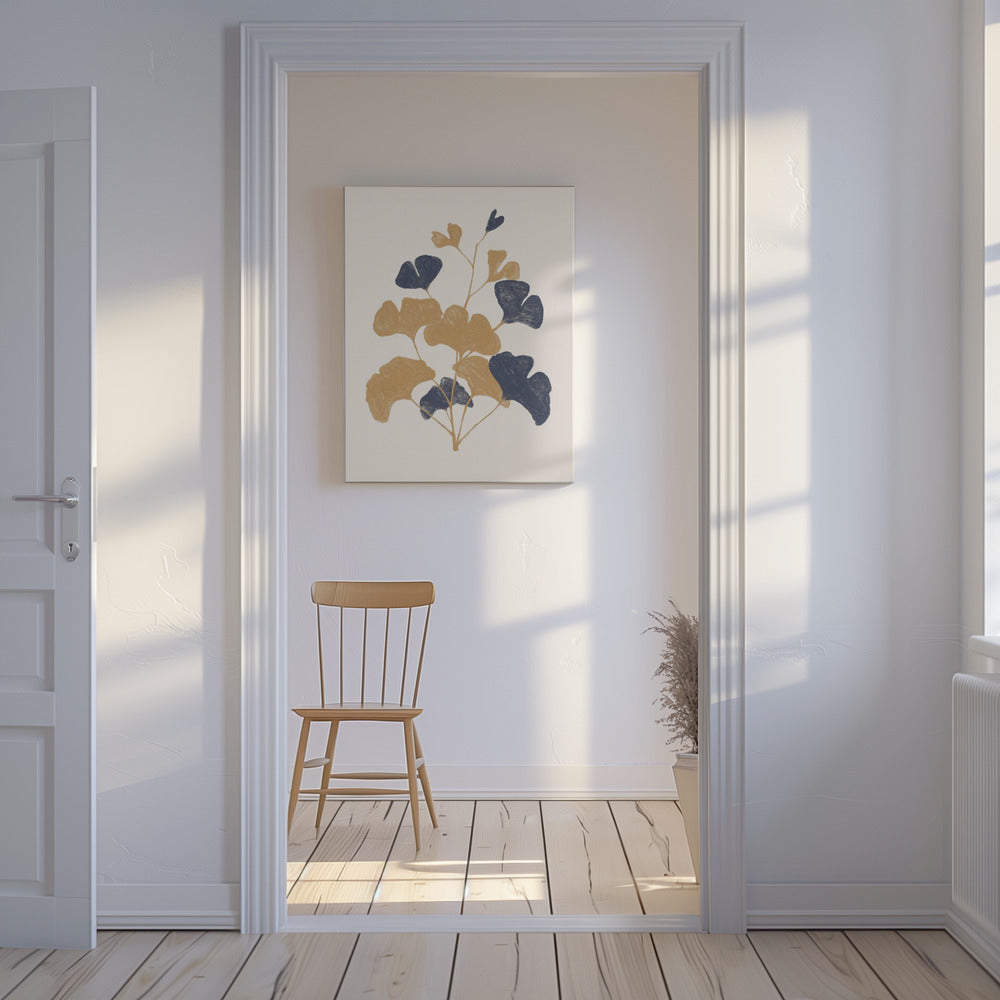 Gouden Ginkgo | Canvas