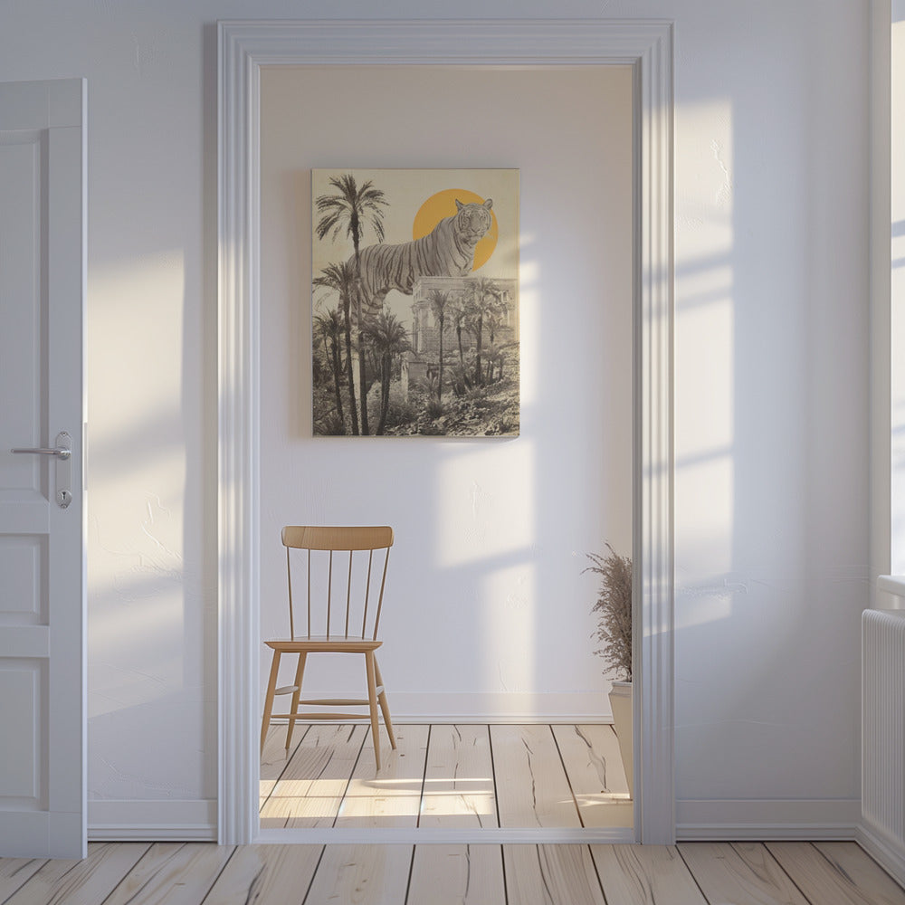 Reuzentijger in puin | Canvas